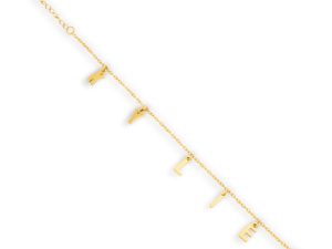 Custom/Personalized Letter Charm Bracelet