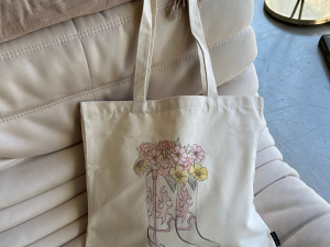 Boots 'n Flowers Tote Bag