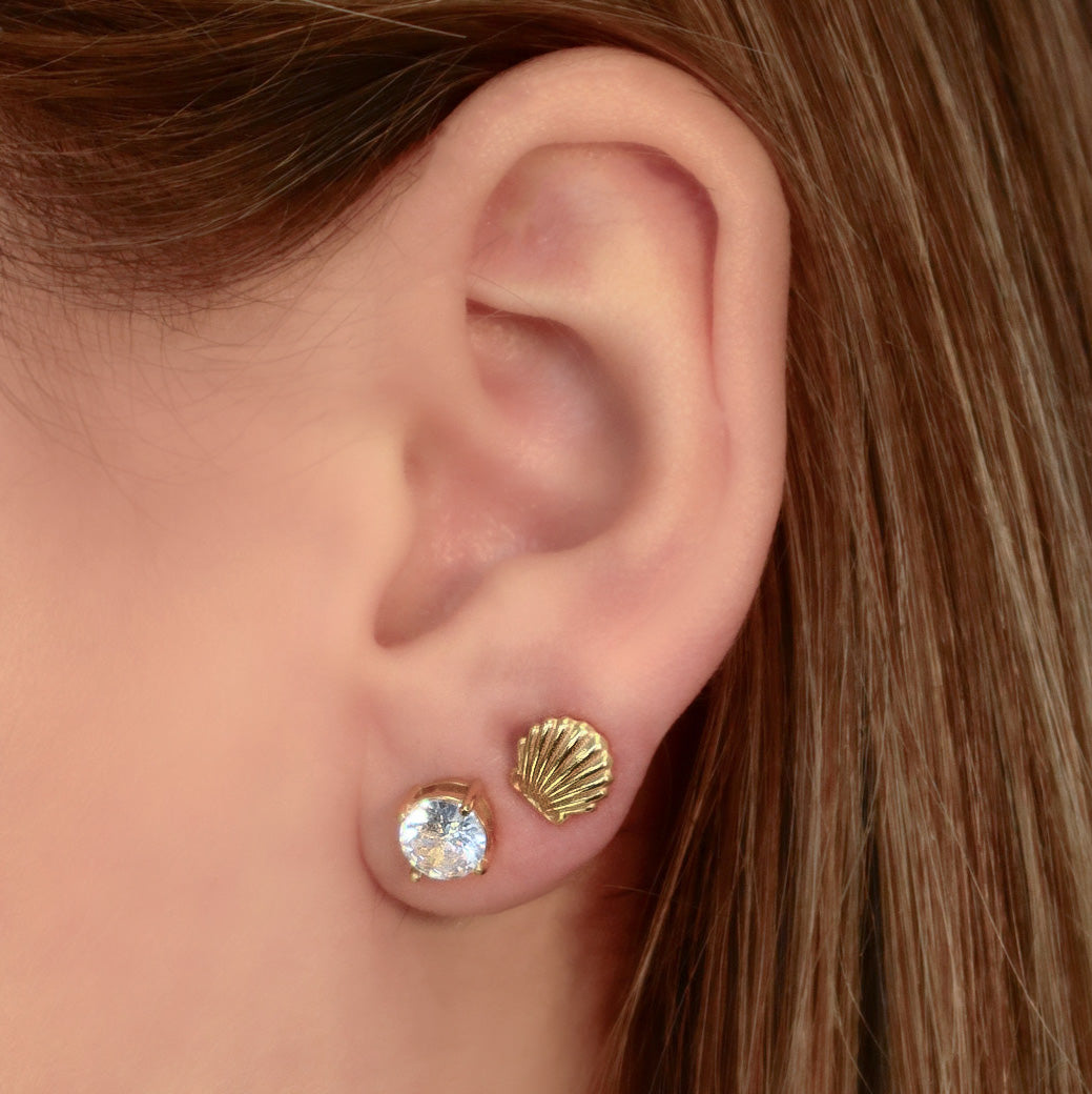 Starry Eyes Duo Flat Back Earrings Set