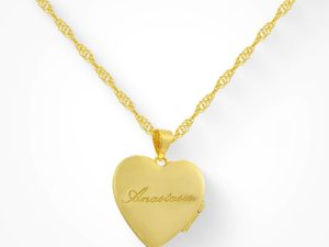 Custom/Personalized Heart Locket Necklace